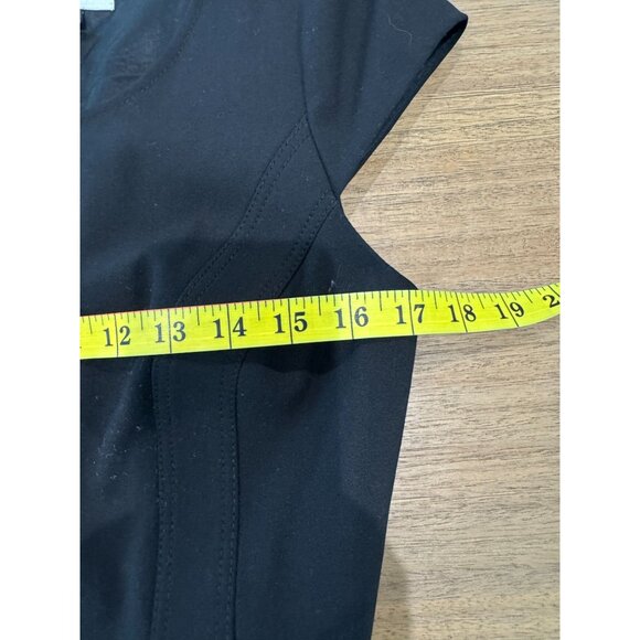 Tahari Arthur S. Levine black cap-sleeve sheath dress, size 6. - Picture 16 of 16